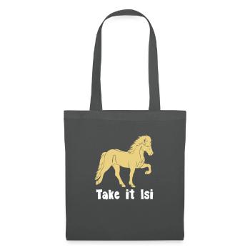 Tölter 04 Take it Isi - Tote Bag - graphite grey - Front