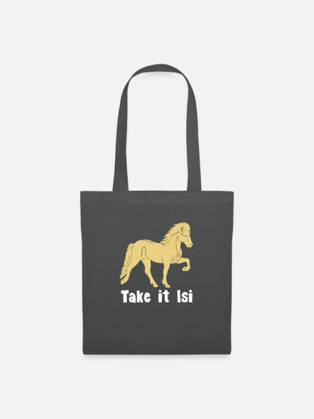 Tölter 04 Take it Isi - Stoffbeutel - Graphite