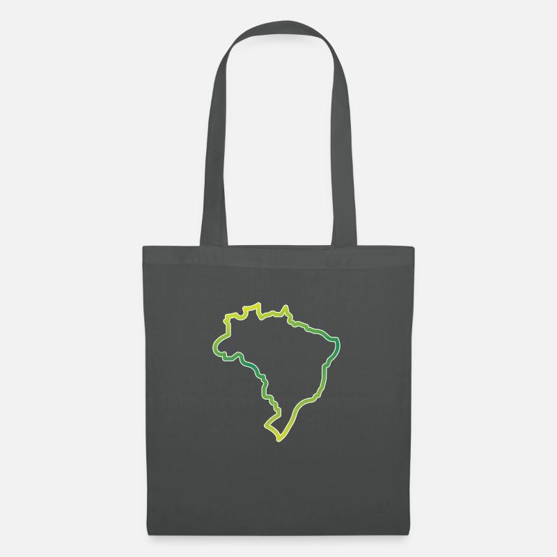 Brasil Map 3 - Stoffbeutel - Graphite