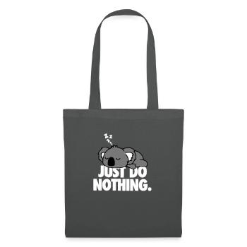 Ne fais rien - Sac en tissu - gris graphite - Devant