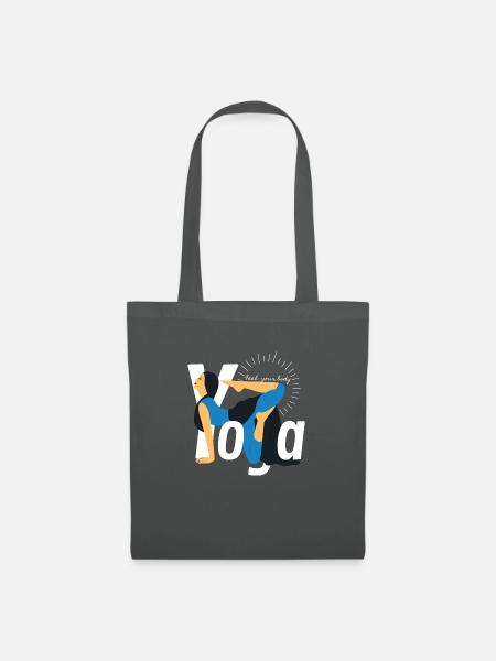 yoga - Stoffbeutel - Graphite