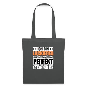 Perfekter Lackierer - Stoffbeutel - Graphite - Vorne