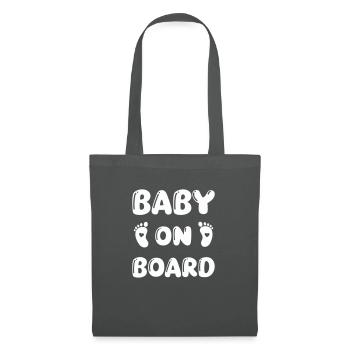 Bébé à bord Baby Feet - Sac en tissu - gris graphite - Devant