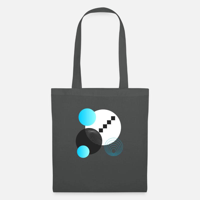 Abstraktes Blau - Stoffbeutel - Graphite