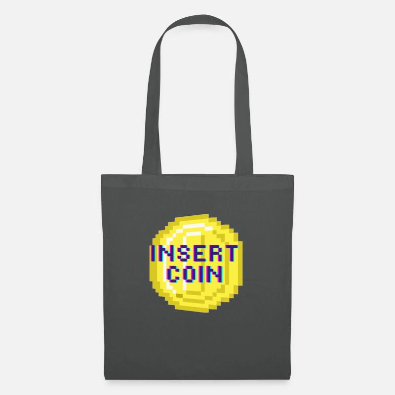 Insert Coin - Stoffbeutel - Graphite