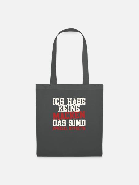 Ich habe keine Macken - Stoffbeutel - Graphite