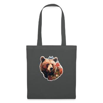 Ours à l’état sauvage - Sac en tissu - gris graphite - Devant