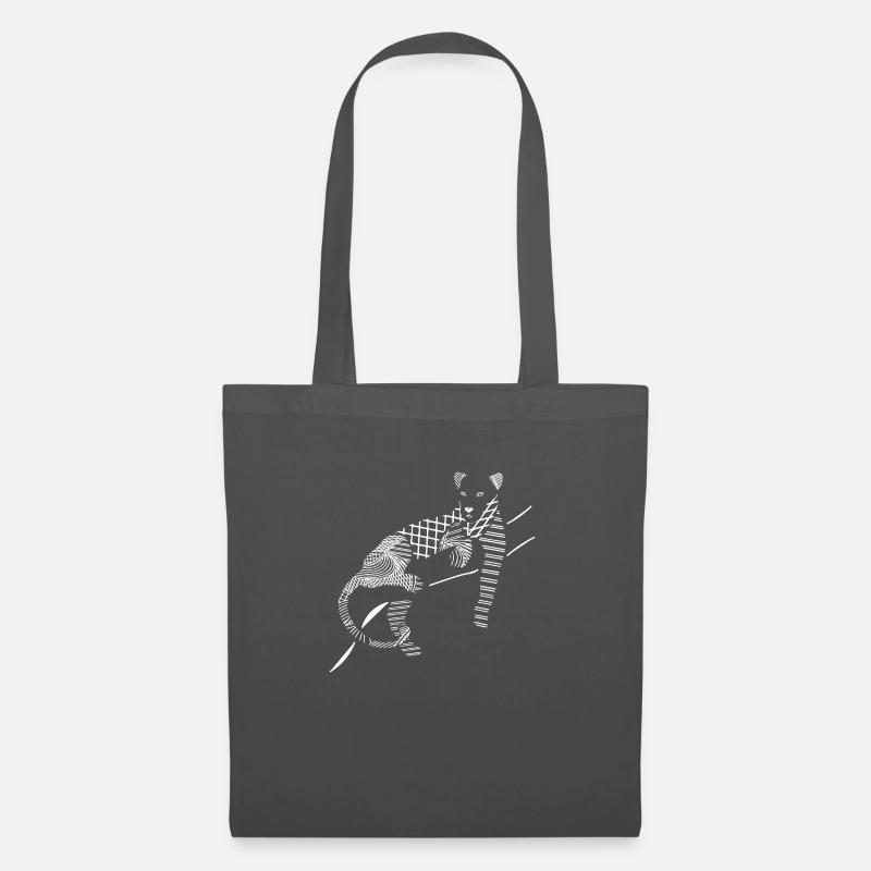 Weißer Panther - Stoffbeutel - Graphite