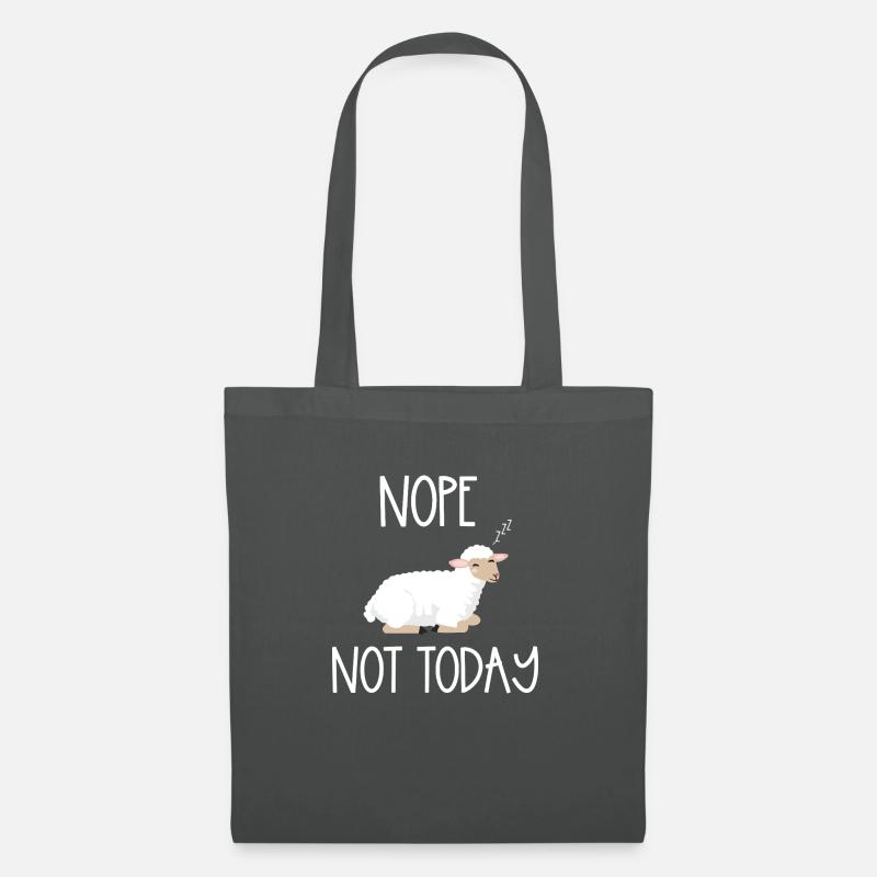 Nope not today sheep - Stoffbeutel - Graphite