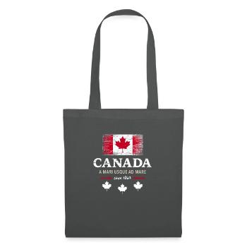 Canada Canada America maple leaf flag flag - Tote Bag - graphite grey - Front