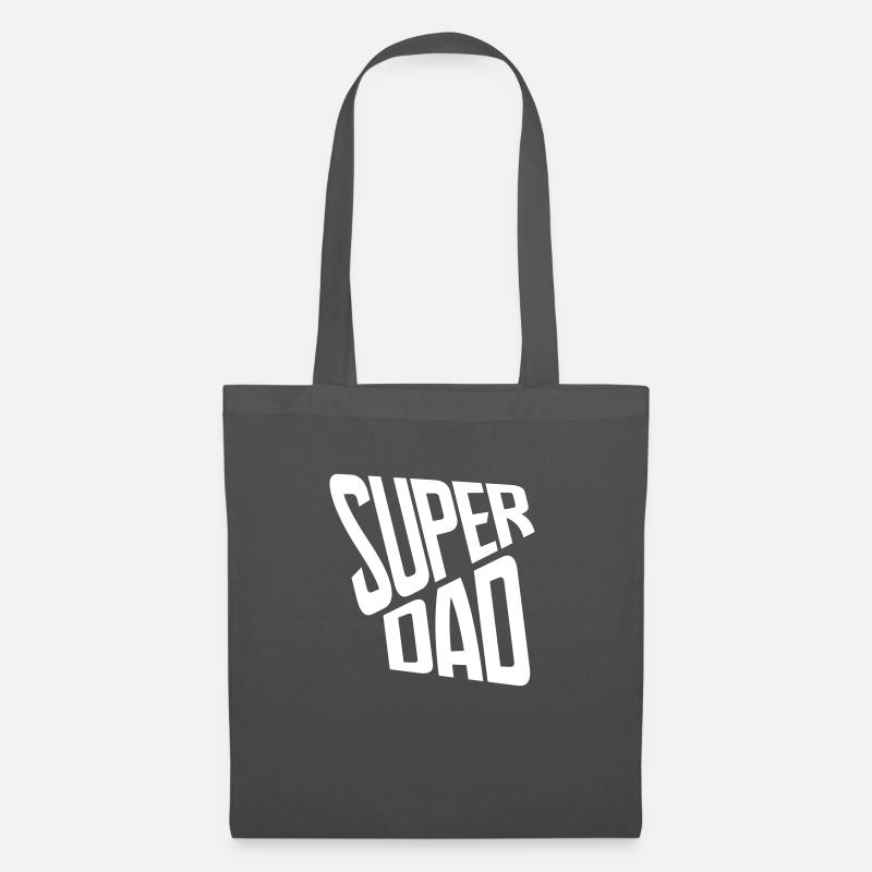 superdad papa bester vater dad geschenk idee - Stoffbeutel - Graphite