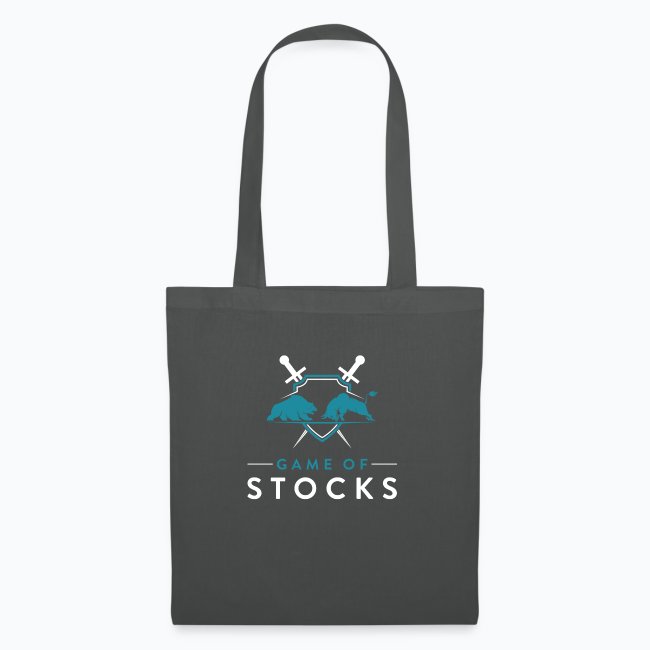 Game of stocks teal and white blended