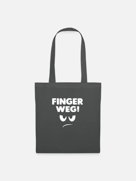 FINGER WEG - Stoffbeutel - Graphite