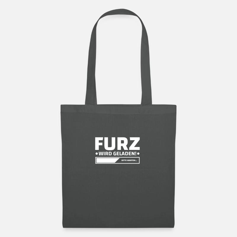 Furz wird geladen stinken Ehemann Blähungen Arsch - Stoffbeutel - Graphite
