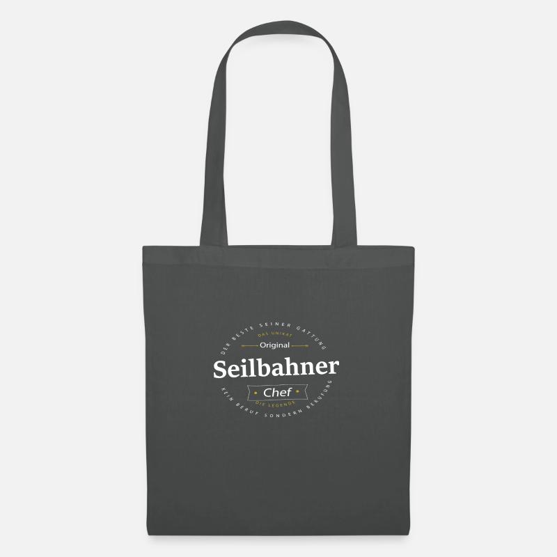 Beruf Seilbahner - Stoffbeutel - Graphite