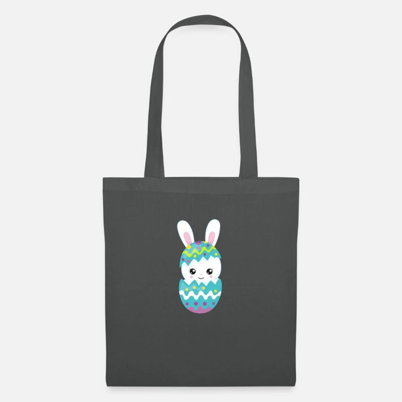 Frohe Ostern - Stoffbeutel - Graphite
