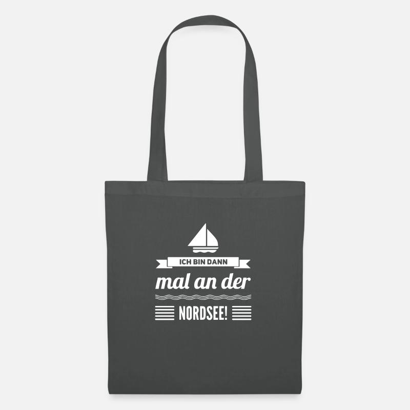 ich bin dann mal an der nordsee - Stoffbeutel - Graphite
