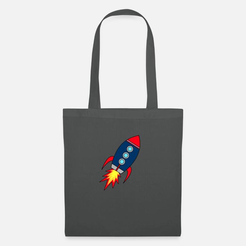 Rocket * Rakete startet - Stoffbeutel - Graphite