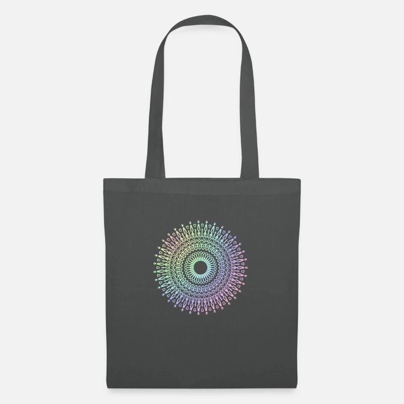 Mandala - Stoffbeutel - Graphite