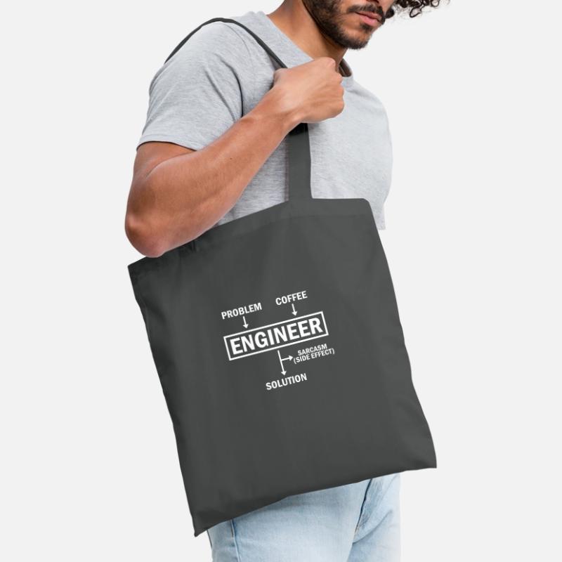 Problem Engineer Coffee Solution Sarcasm Tote Bag