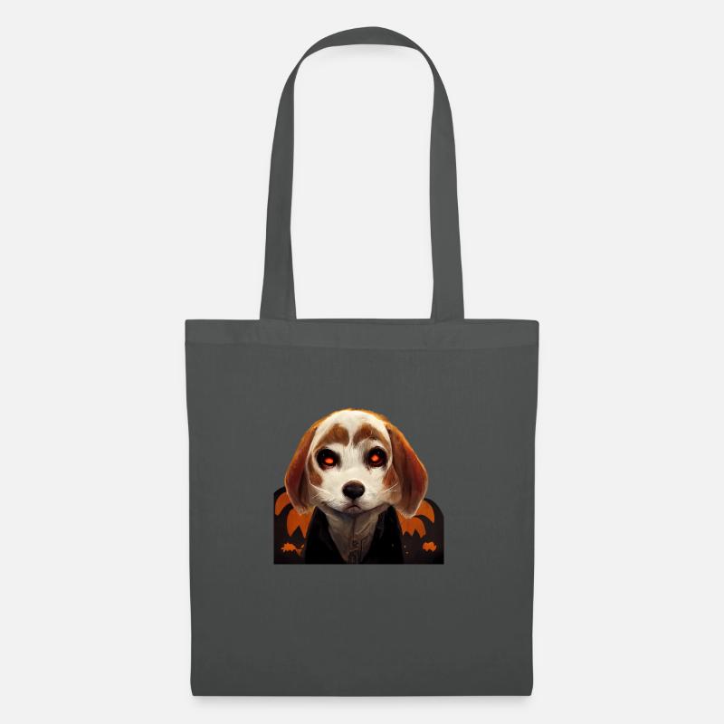 Halloween Beagle - Stoffbeutel - Graphite