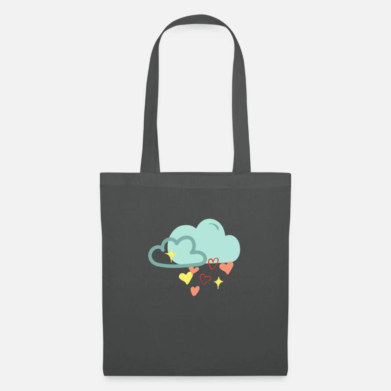 Regenwolke der Liebe - Stoffbeutel - Graphite
