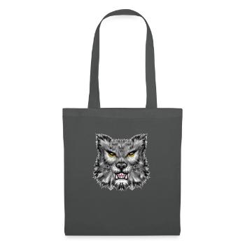 tigre - Sac en tissu - gris graphite - Devant