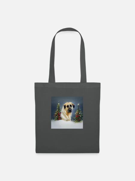 Kangal Weihnachten - Stoffbeutel - Graphite