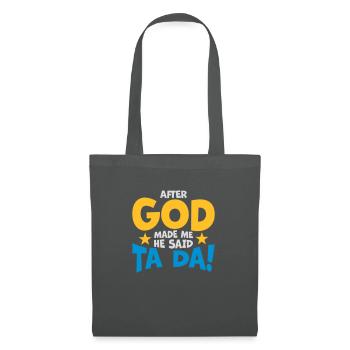 Après que Dieu m’ait fait - Sac en tissu - gris graphite - Devant