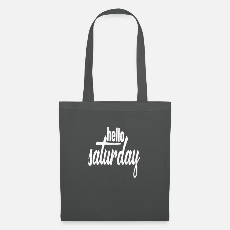 hello Saturday - Stoffbeutel - Graphite