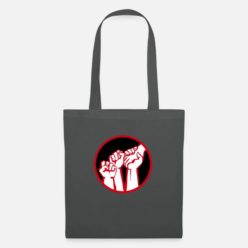 fists2c - Tote Bag - graphite grey