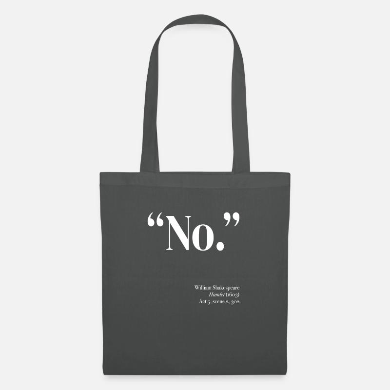 "Nein." - Stoffbeutel - Graphite