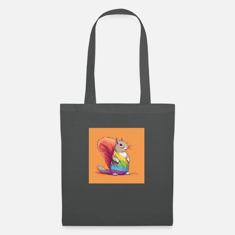 Pride LGBT Eichhörnchen - Stoffbeutel - Graphite