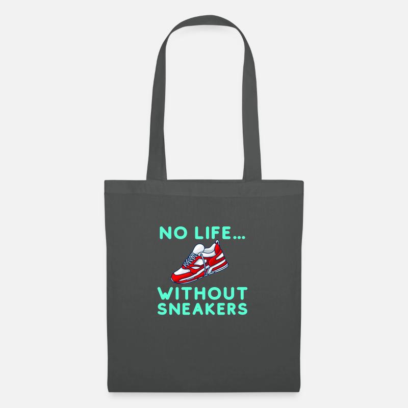 Sneaker logo mit Spruch - Stoffbeutel - Graphite