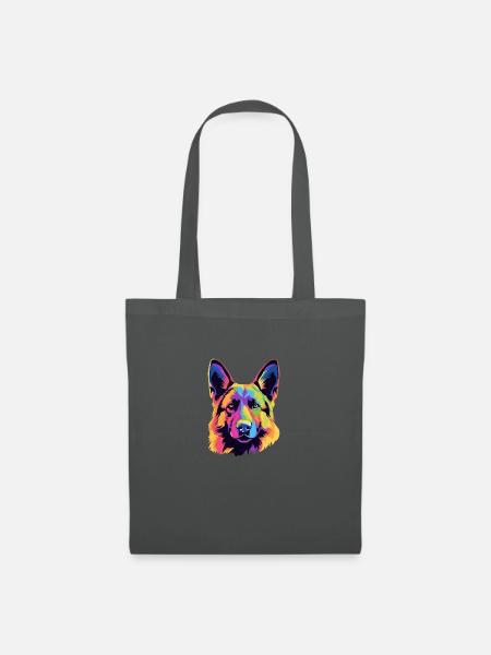 Schäferhund - Stoffbeutel - Graphite