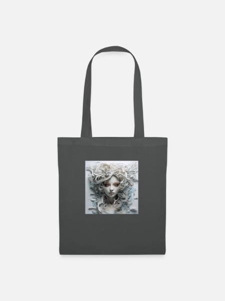 Prinzessin aus Papier - Stoffbeutel - Graphite