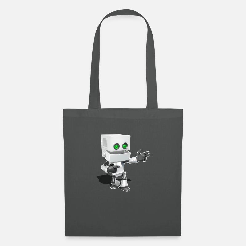 Chibi Roboter - Stoffbeutel - Graphite
