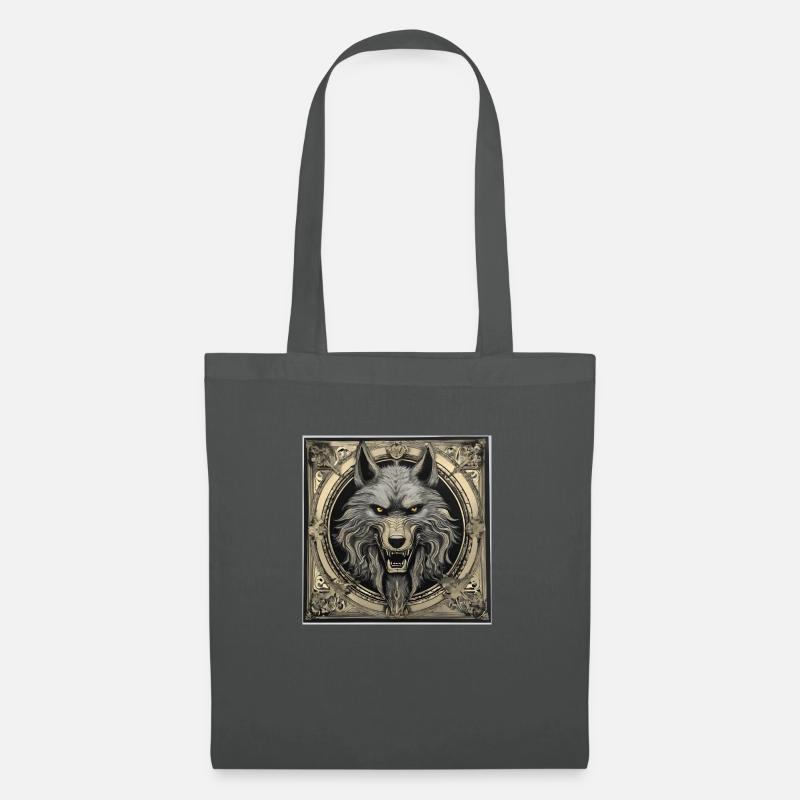Wolf Emblem - Stoffbeutel - Graphite