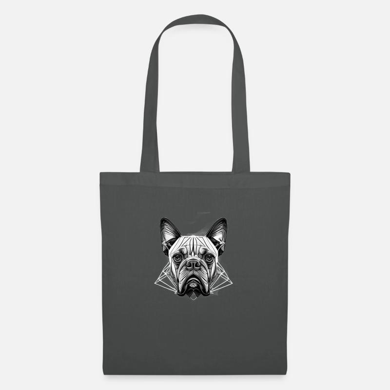 Mops - Stoffbeutel - Graphite