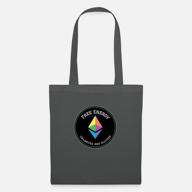 Ether Free Energy Logo - Tote Bag - graphite grey