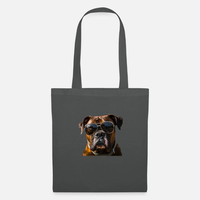 Deutscher Boxer Cool - Deutscher Boxer - Stoffbeutel - Graphite