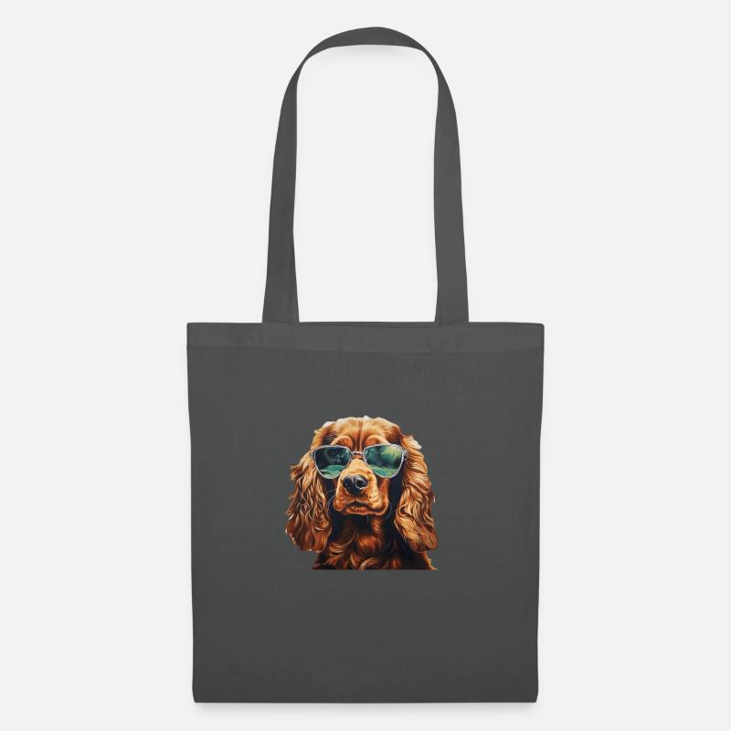 Cocker Spaniel Cool - Cocker Spaniel Hund - Stoffbeutel - Graphite