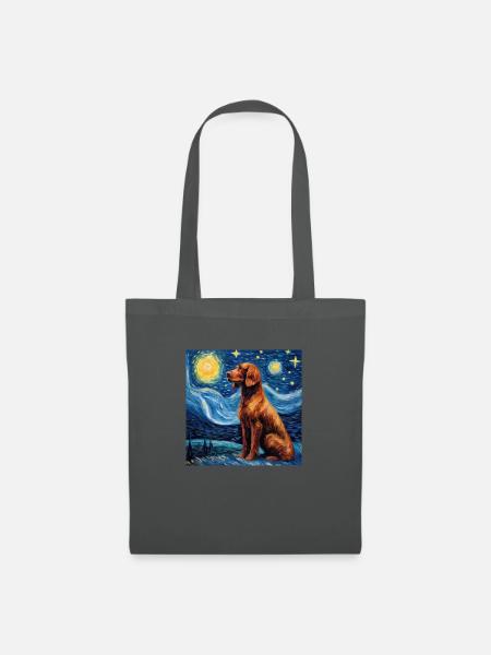 Irish Red Setter Sternennacht - Stoffbeutel - Graphite