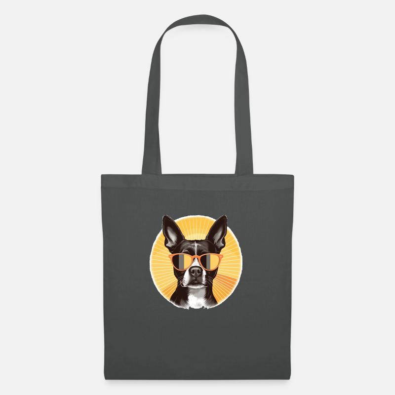 Boston Terrier 2 - Stoffbeutel - Graphite