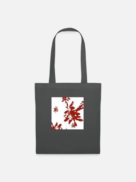 Blätter Design - Stoffbeutel - Graphite