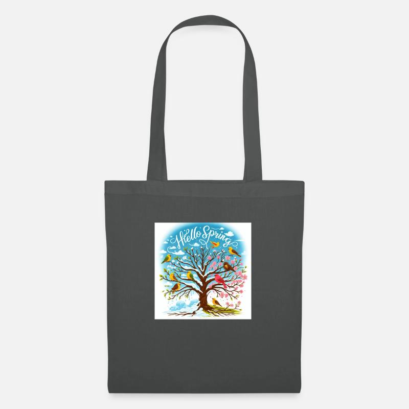 hello spring - Sac en tissu - gris graphite