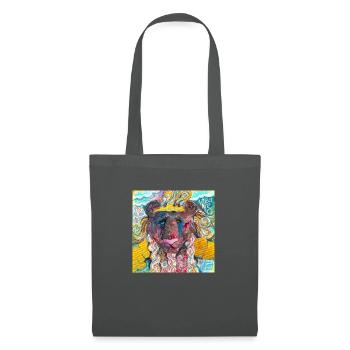 Warrior Lion - Tote Bag - graphite grey - Front