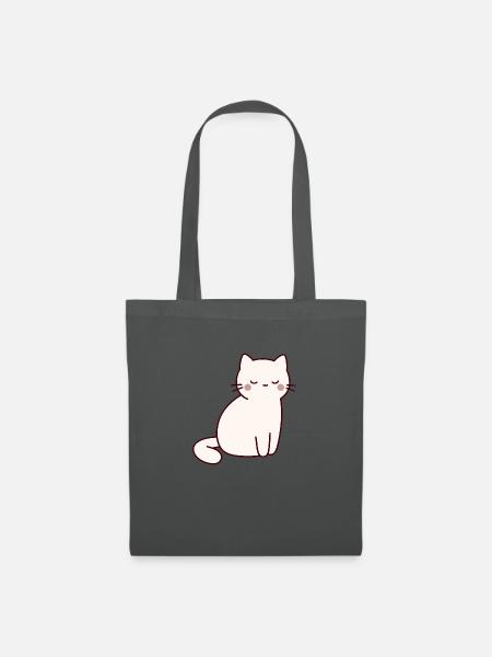 Katze Haustiere - Stoffbeutel - Graphite