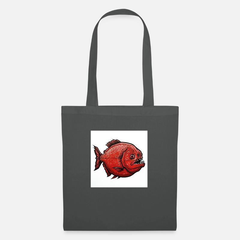 Red Piranha - Stoffbeutel - Graphite