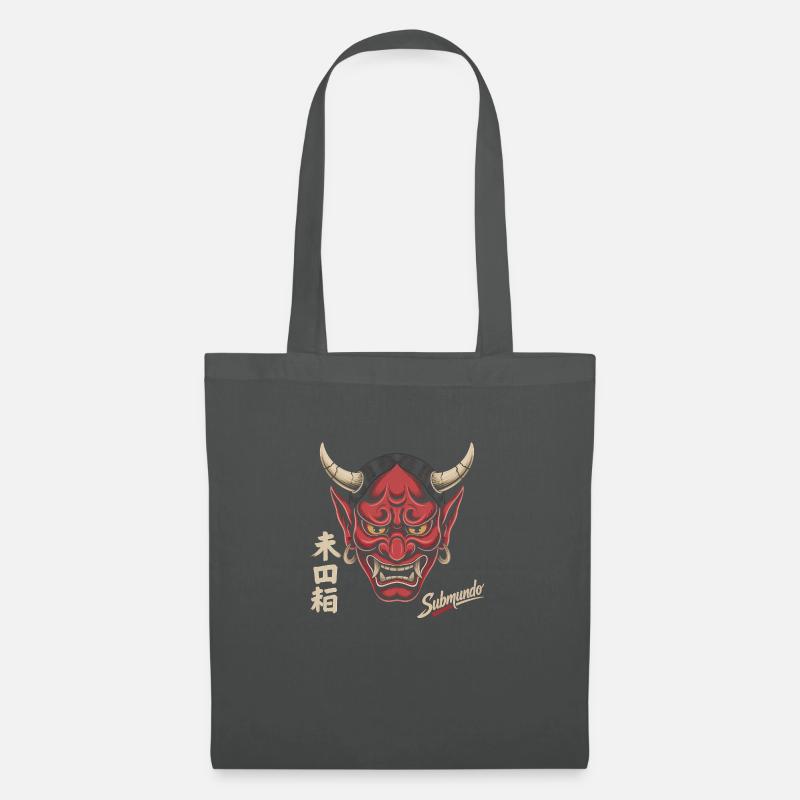 Masque japonais - Sac en tissu - gris graphite